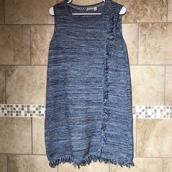 Anthropologie Holding Horses Fringe Knit Dress M - Picture 1 of 5